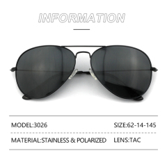 Classic Aviator Metal Sunglasses 3026