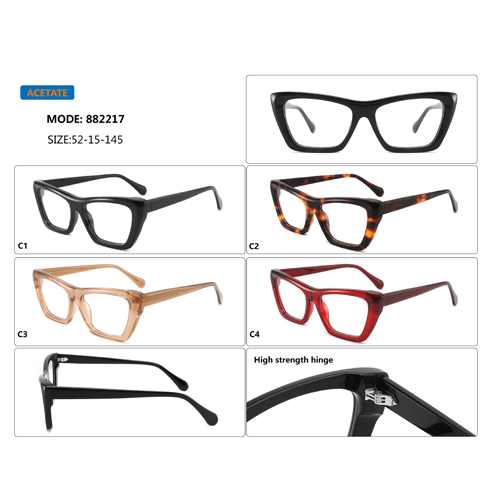Bold Cat-Eye Acetate Optical Frame 882217