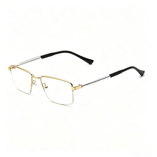 Men's Half-Rimless Metal Optical Frame 99019