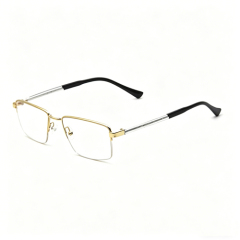 Men's Half-Rimless Metal Optical Frame 99019