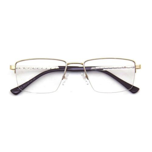 Men's Half-Rimless Metal Optical Frame 99019