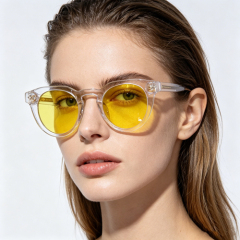 Thick Transparent Acetate Sunglasses AC9201S