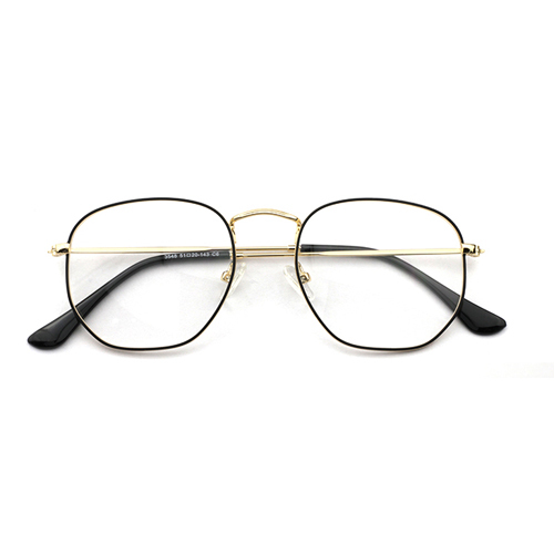 Geometric Metal Optical Frame 3548