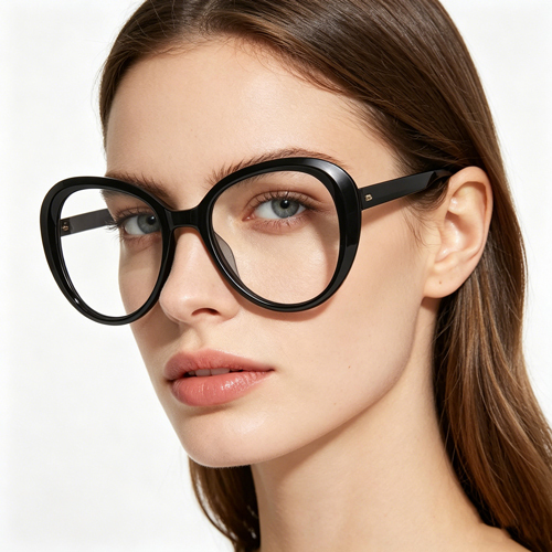 Oversized Cat-Eye Anti-Blue Light TR90 Frame with Spring Hinge 2013