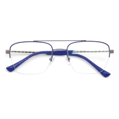 Men's Half-Rim Metal Optical Frame 99017