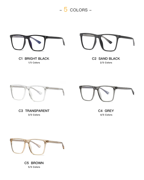 Professional Square Anti-Blue Light TR90 Frame 2023
