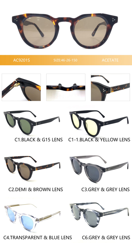 Thick Transparent Acetate Sunglasses AC9201S