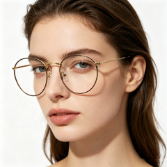 Retro Round Metal Optical Frame 3447