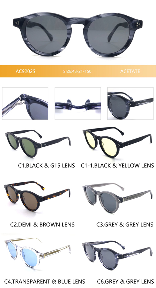 CR39 Lenses Acetate Sunglasses AC9202S