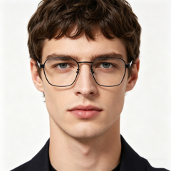 Men's Slim Square Metal Optical Frame 99018