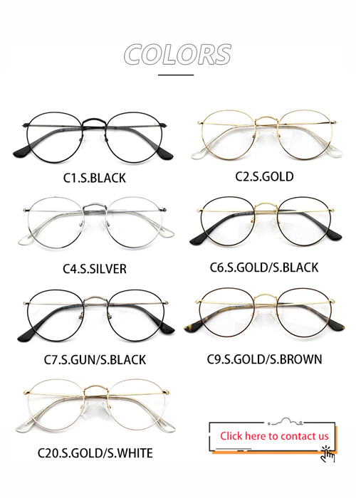 Retro Round Metal Optical Frame 3447