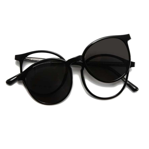 Polarized Round TR90 Clip On Sunglasses 2502