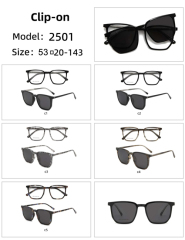 Polarized TR90 Clip On Sunglasses 2501