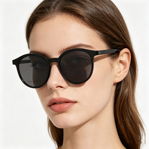 Polarized Round TR90 Clip On Sunglasses 2502