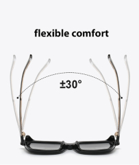 Unisex Retro Round TR90 Clip On Sunglasses 2504