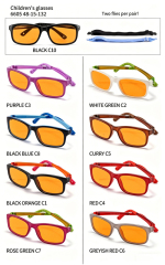 Kids Anti Blue Light Glasses with Orange Lenses 6602A