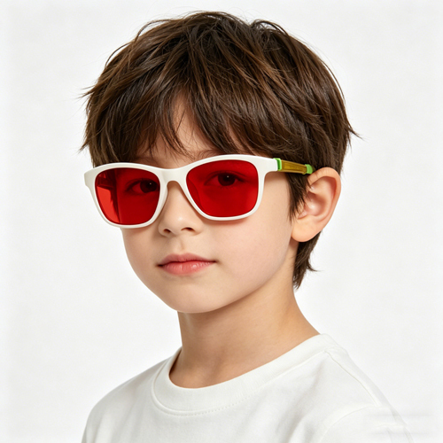 Kids Anti Blue Light Glasses with Sleep-Friendly Red Lenses 6601A