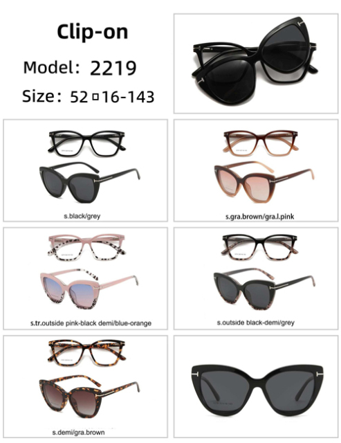 TR90 Clip On Sunglasses 2219