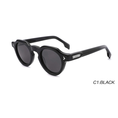 Retro Round Acetate Sunglasses G9001S