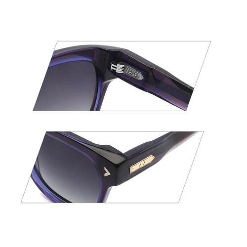 Unisex Bold Square Polarized Gradient Acetate Sunglasses G9006S