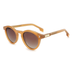 Unisex Polarized Retro Round Acetate Sunglasses G9003