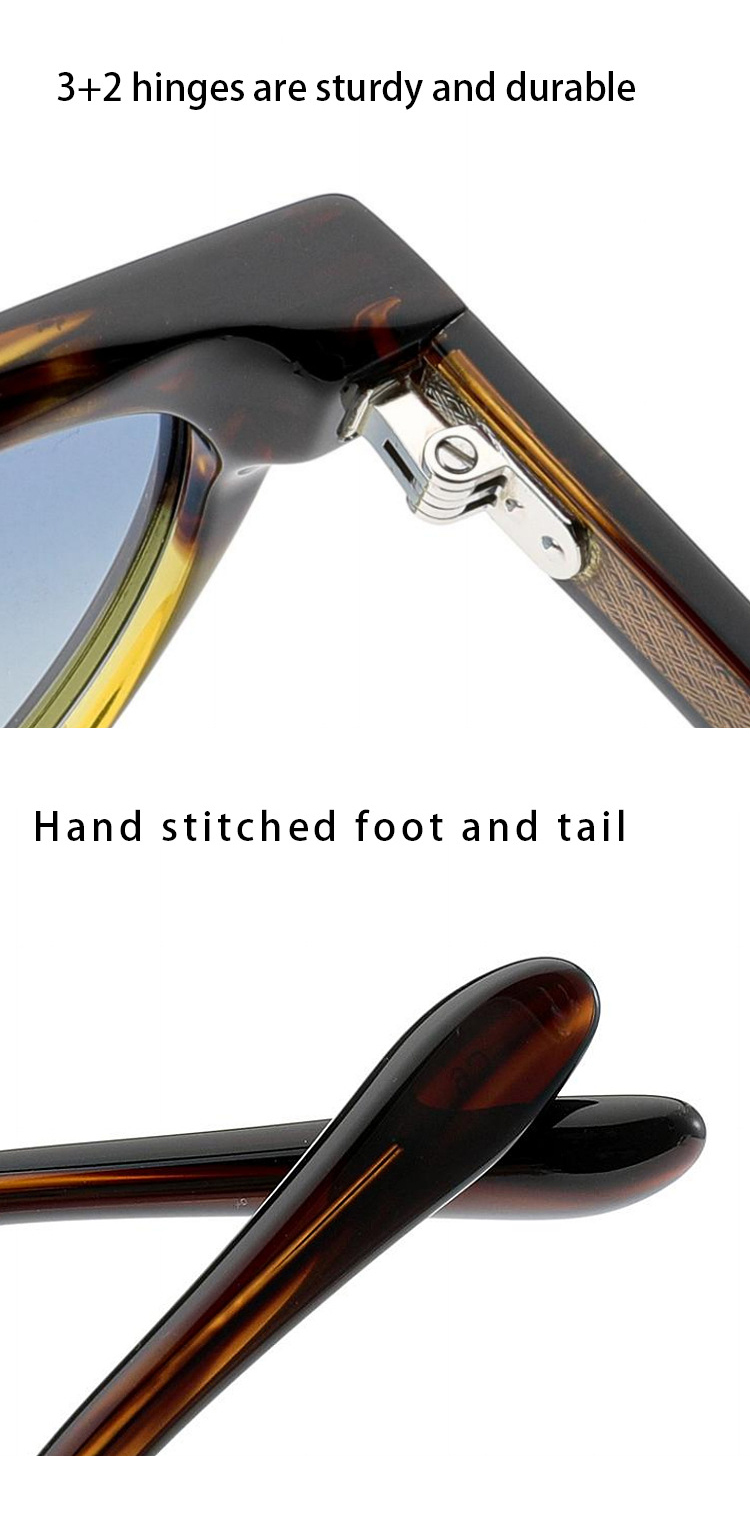 Unisex Two-Tone Round Polarized Sunglasses AT9019 | Ajaoptical