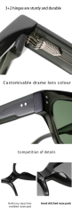 Unisex Transparent Green Polarized Sunglasses AT9030 | Ajaoptical
