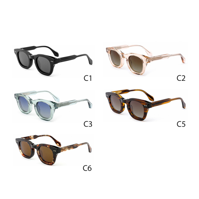 Unisex Transparent Tea Polarized Sunglasses AT9032 | Ajaoptical