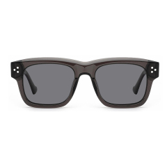 Unisex Black Rivet Square Polarized Sunglasses AT9033 | Ajaoptical