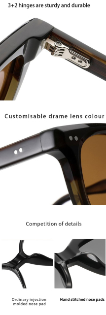 Unisex Tortoise Square Polarized Sunglasses AT9010 | Ajaoptical