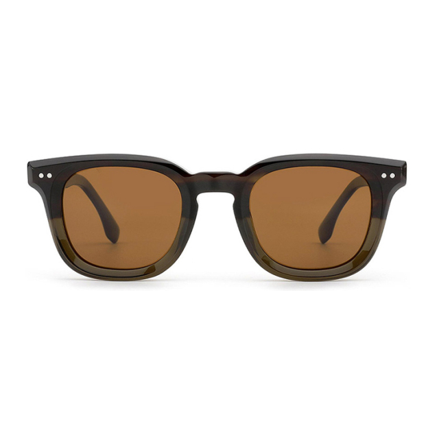 Unisex Tortoise Square Polarized Sunglasses AT9010 | Ajaoptical
