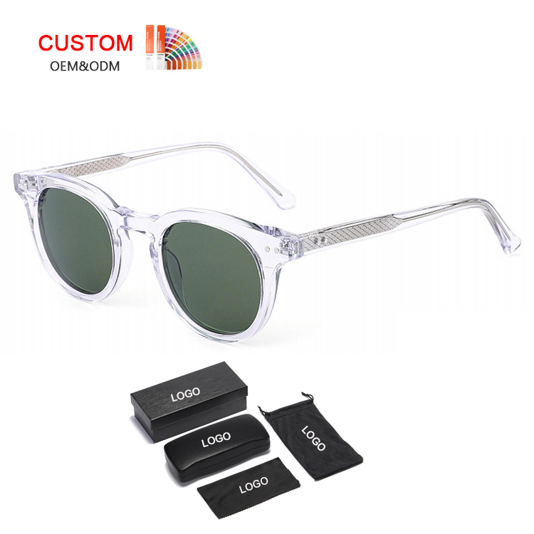 Unisex Retro Round Polarized Sunglasses AT9007 | Ajaoptical