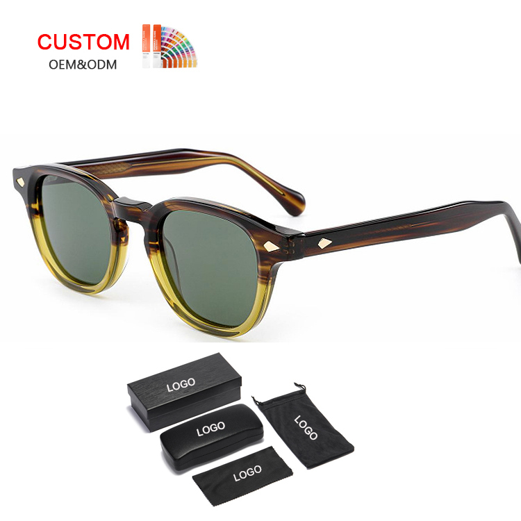 Unisex Retro Round Polarized Sunglasses AT9005 | Ajaoptical