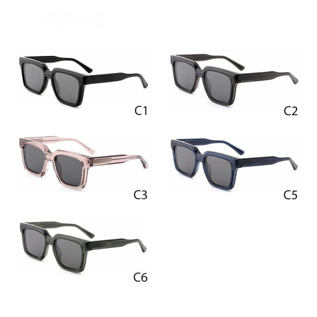 Unisex Transparent Green Polarized Sunglasses AT9036 | Ajaoptical