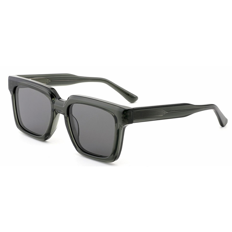 Unisex Transparent Green Polarized Sunglasses AT9036 | Ajaoptical