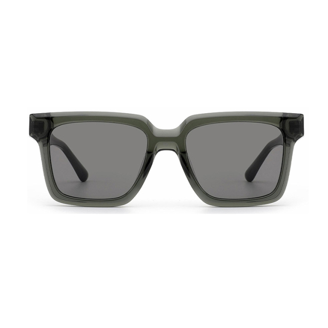 Unisex Transparent Green Polarized Sunglasses AT9036 | Ajaoptical