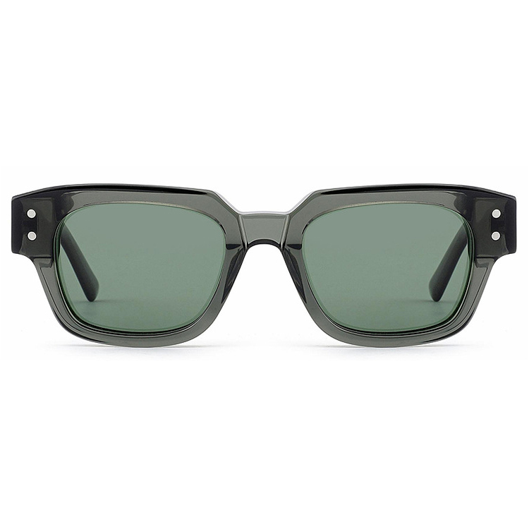 Transparent Green Rivet Polarized Sunglasses AT9052 | Ajaoptical