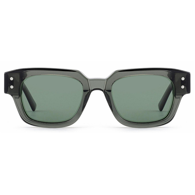 Transparent Green Rivet Polarized Sunglasses AT9052 | Ajaoptical