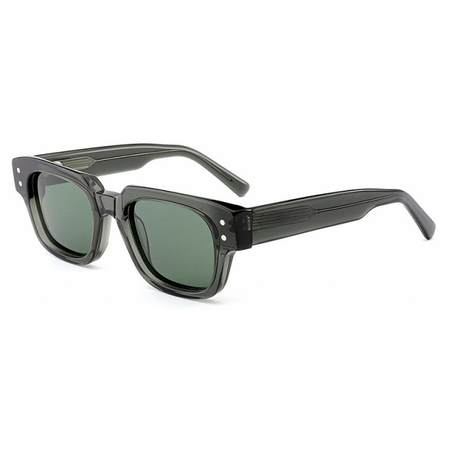 Transparent Green Rivet Polarized Sunglasses AT9052 | Ajaoptical