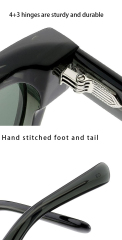 Transparent Green Rivet Polarized Sunglasses AT9052 | Ajaoptical
