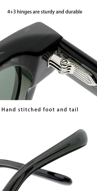 Transparent Green Rivet Polarized Sunglasses AT9052 | Ajaoptical