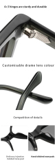 Unisex Transparent Green Polarized Sunglasses AT9036 | Ajaoptical