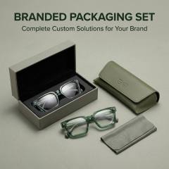 Transparent Green Square Acetate Optical Frame F3302 | Ajaoptical