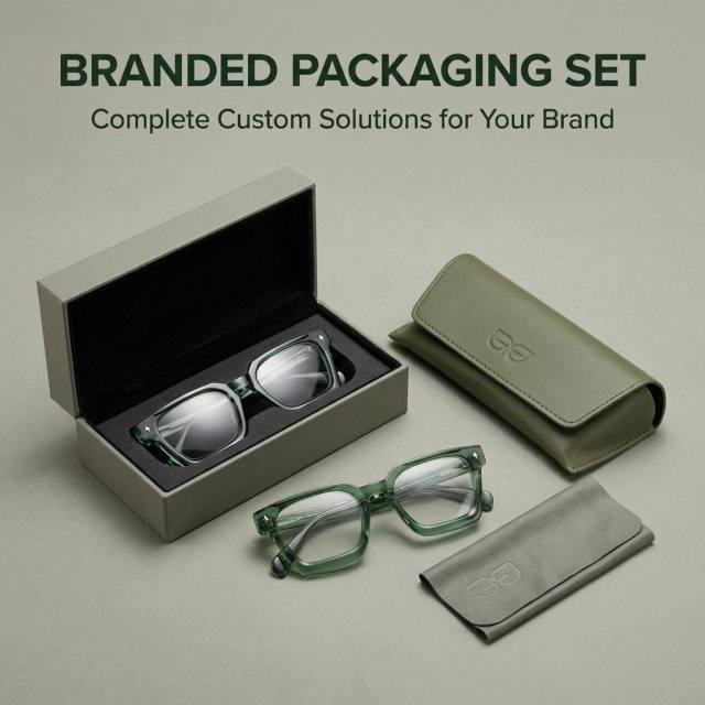 Transparent Green Square Acetate Optical Frame F3302 | Ajaoptical