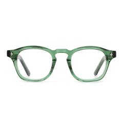 Transparent Green Round Acetate Optical Frame F3301 | Ajaoptical