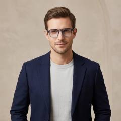 Round-Corner Square Acetate Optical Frame F3303 | Ajaoptical