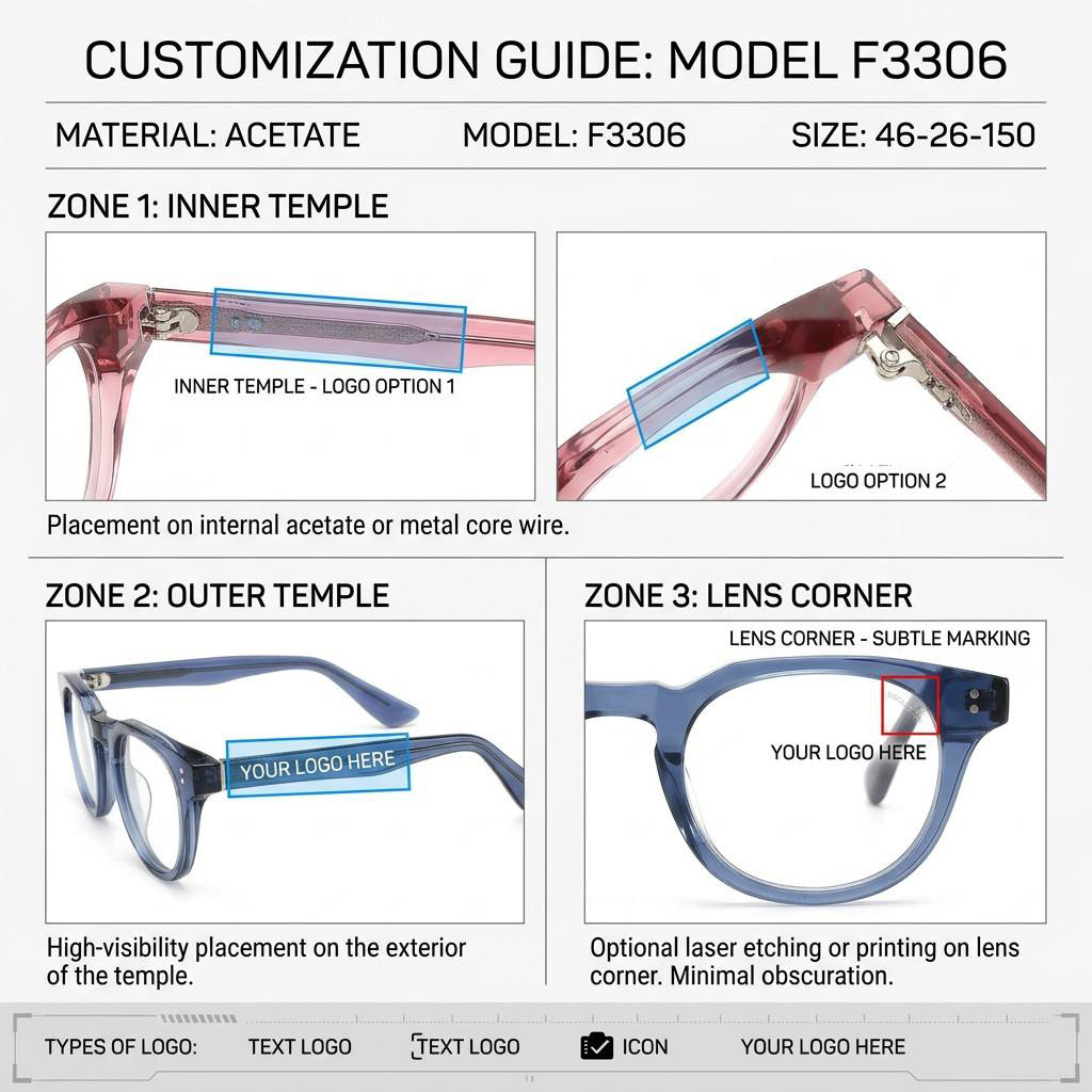 Transparent Pink Round Acetate Optical Frame F3306 | Ajaoptical