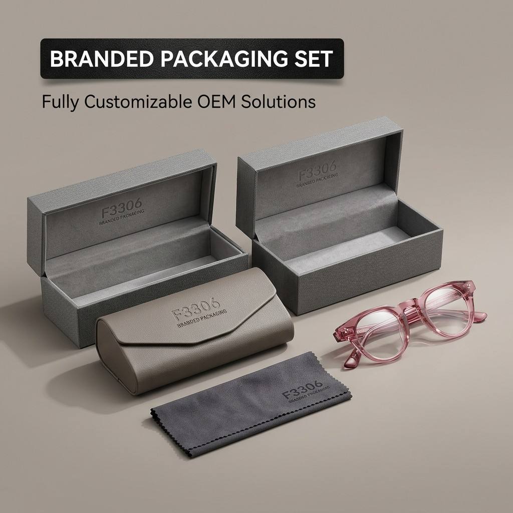 Transparent Pink Round Acetate Optical Frame F3306 | Ajaoptical