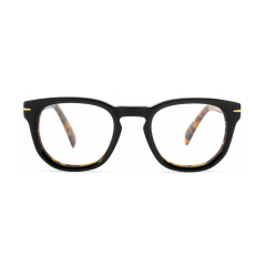 Two-Tone Black Tortoise Round Acetate Optical Frame F3308 | Ajaoptical