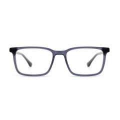 Transparent Navy Square Acetate Optical Frame F3320 | Ajaoptical